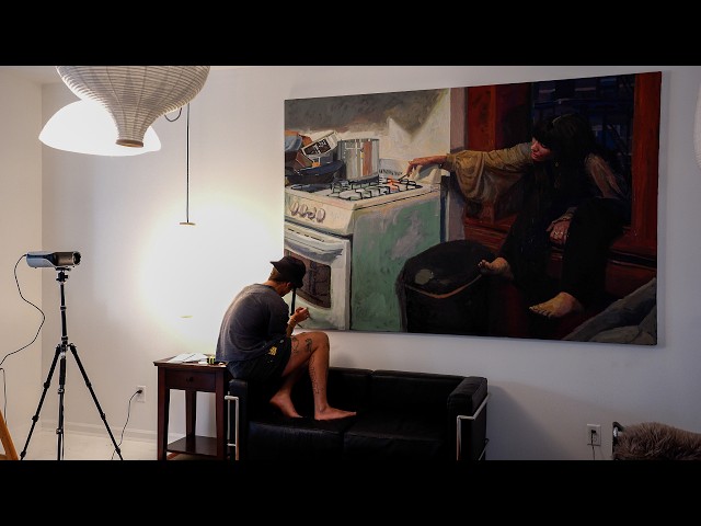 Largest Oil Painting I Have ever made : Full Process
