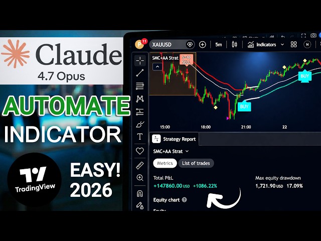 TradingView + Claude Code 4.7 Built a Pro SMC Indicator — Full AI Automation 2026
