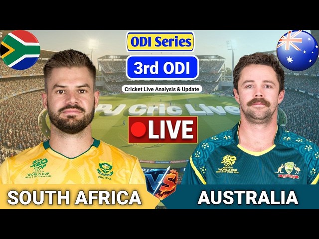 South Africa Vs Australia 3rd ODI Match | Live Score Analysis & Discussion | SA vs AUS ODI Cricket