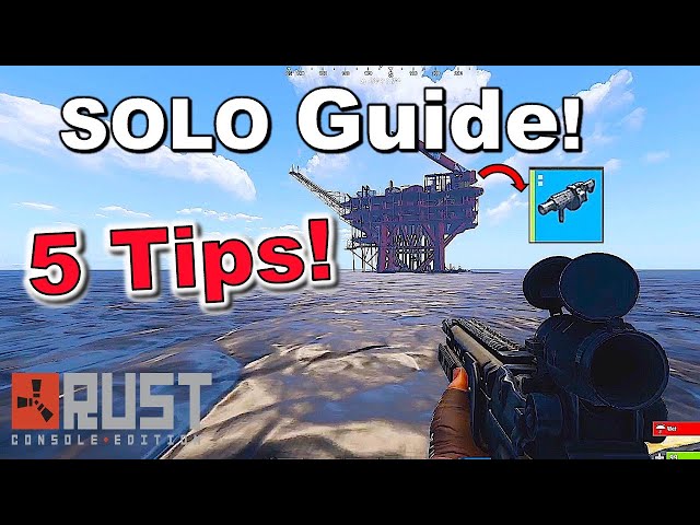 How To Take Small Oil Rig SOLO // Rust Console Edition