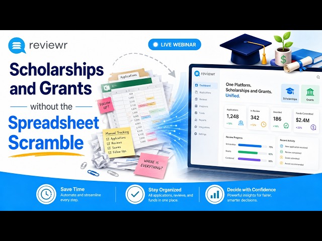 Scholarships and Grants without the Spreadsheet Scramble
