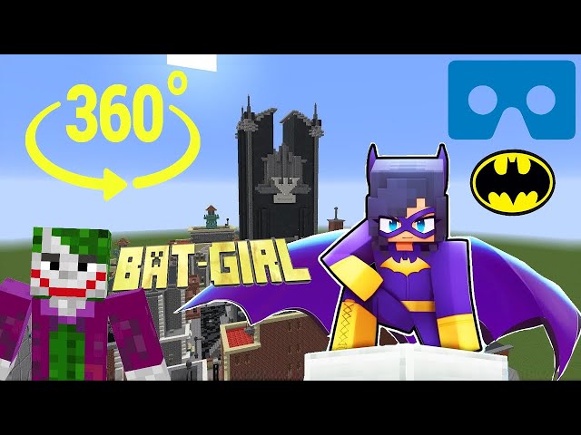 Aphmau Saving Friends as BAT-GIRL in Minecraft 360°