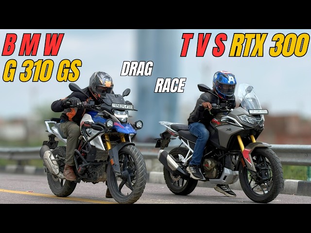 Apache RTX 300 vs BMW G310 GS Drag Race | Drag Race | The UP46 Rider |