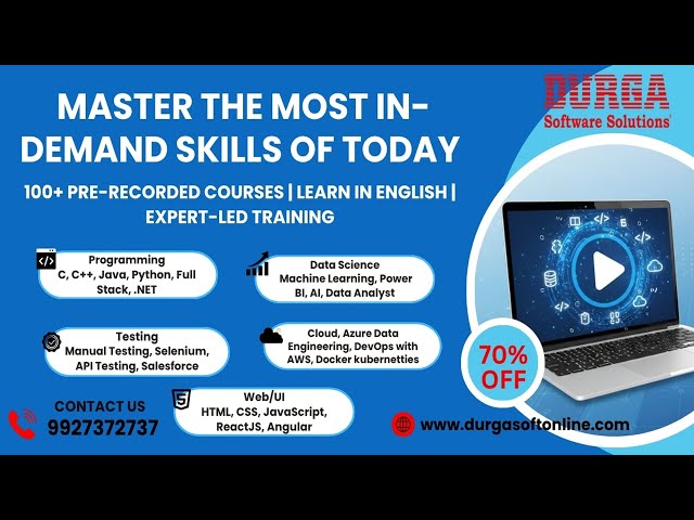 100+ IT & Tech Courses — Learn Anytime, Anywhere with DURGASOFT Online !