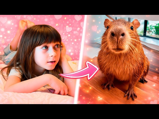 A capybara snuck into the house and went to bed with Bianca.