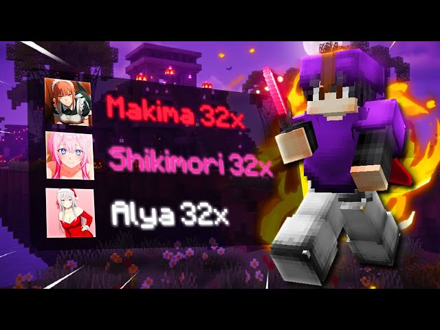 TOP 5 ANIME MINECRAFT BEDWARS TEXTURE PACK JAVA 1.8 & BEDROCK 1.21+