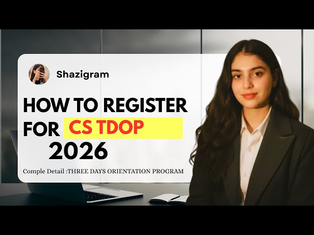 THREE DAYS ORIENTATION PROGRAM |Complete details of CS TDOP |How to register for CS TDOP |Apply TDOP