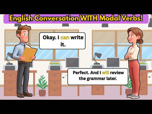 Practice Modal Verbs with This Easy English Conversation | Easy ESL Listening Practice