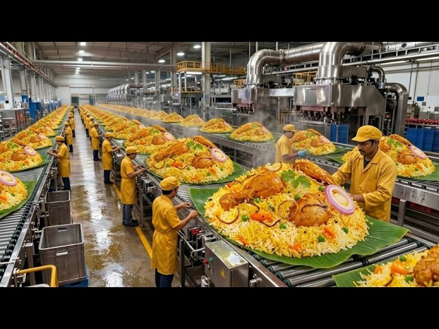 World's Biggest Biryani Factory 🏭 Complete Mega-Production Process | NextGen Process