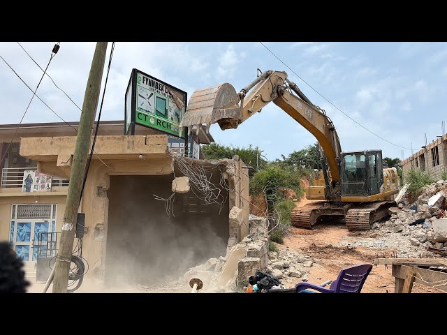 Latest Update On Demolition Exercise On Takoradi,Cape Coast Road Expansion.