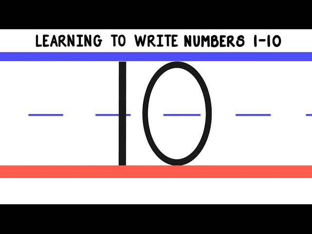 Learning to Write Numbers 1-10 | How to Write 1 to 10 for Kids | Handwriting Numbers Preschool