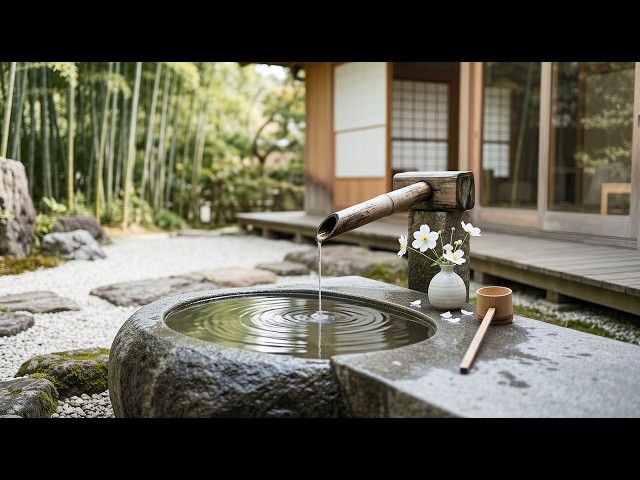 Minimalist Zen Garden Escape  Peaceful Spa Atmosphere in 4K