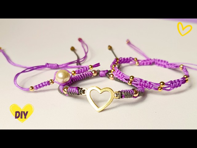 3 EASY Macramé Bracelets to SELL Fast 💜 Step-by-Step