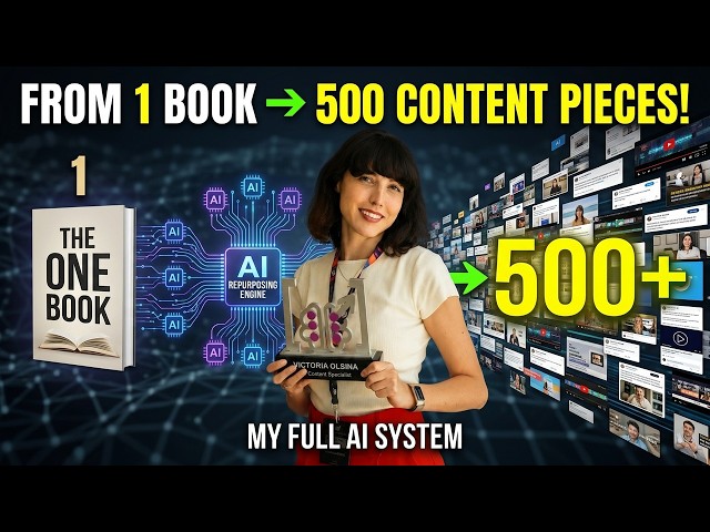 1 Book → 500 Content Pieces: My Full AI Repurposing System