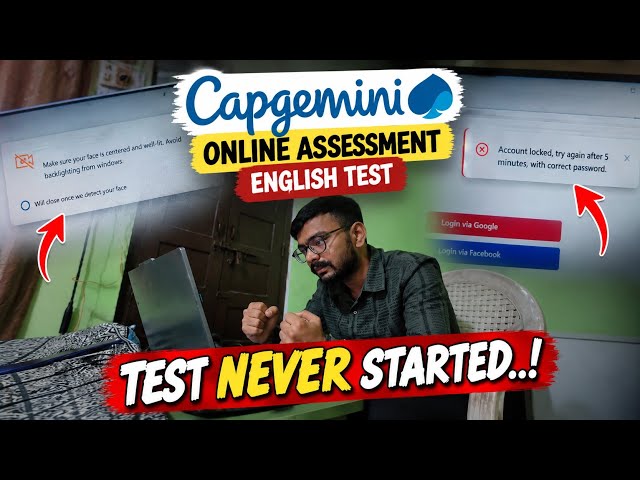 My Capgemini Assessment Went Wrong…😓 | B.Tech Placement Vlog | College Placement