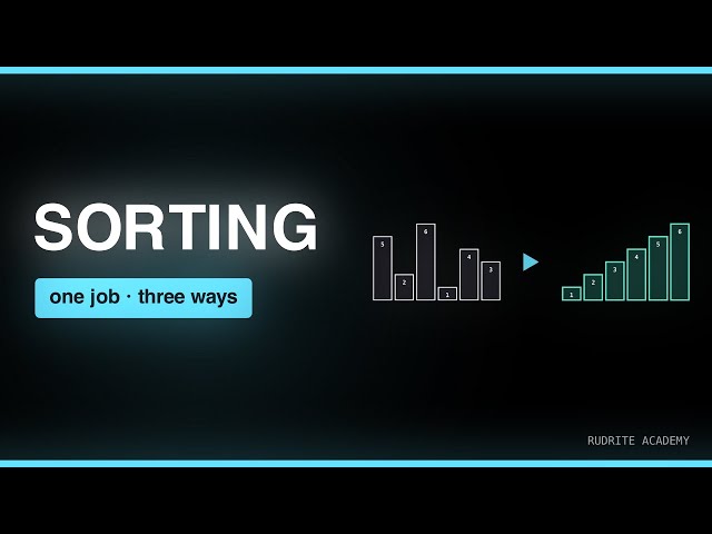 Sorting Algorithms Explained — Merge, Quick & the n·log n Bound, Visualized