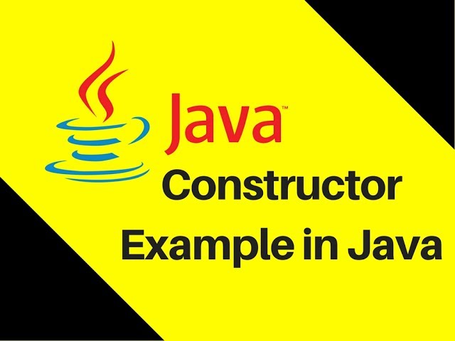 7.5 Constructor Example in Java