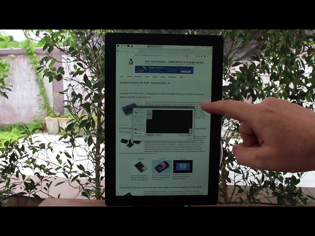 Raspberry Pi Touch 2 - 10" Portrait display demo