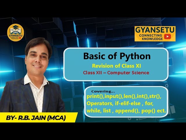 Python Revision for Class 12 Practical | Basics + Lists, Strings & Dictionaries | CBSE/RBSE 2026