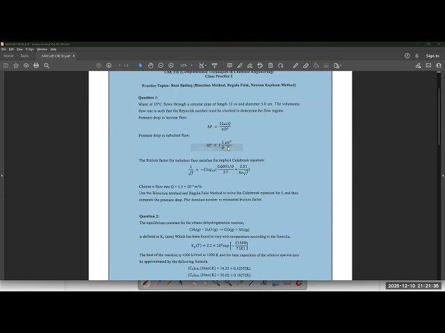 MATLAB Session 04 - CW02 Solution