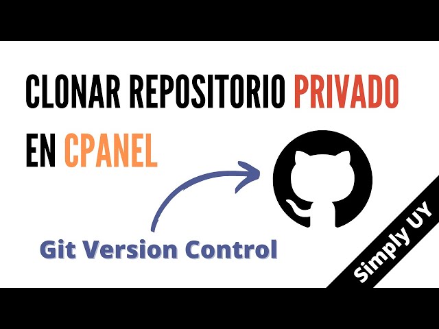 Clonar repositorio privado en cPanel - Git Version Control - Simply UY