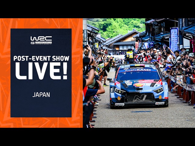 🔴 Post-Event Show LIVE | WRC FORUM8 Rally Japan 2026