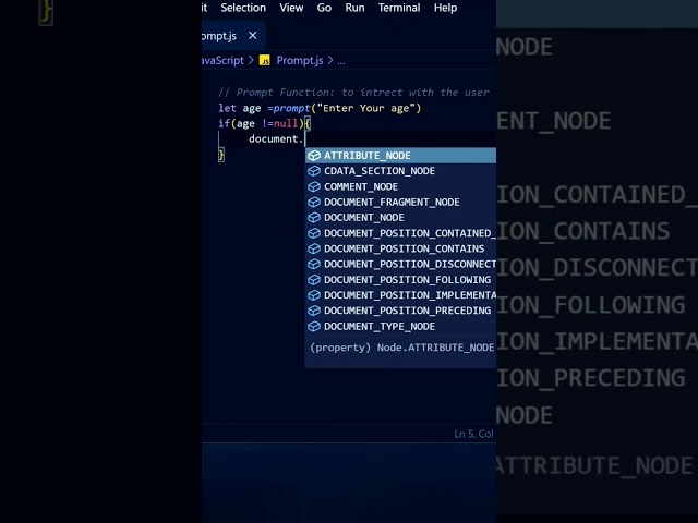 How to Use Prompt Function in JavaScript In Hindi  #shorts #viral #viralvideo #trending viral #shots