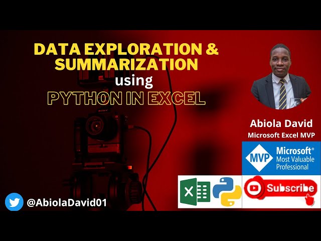 Data Exploration & Summarization using Python in Excel