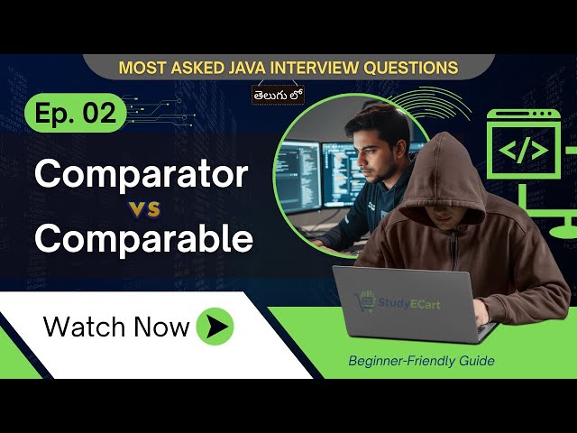Don't Confuse These! Comparator vs Comparable Difference Explained | Java Telugu