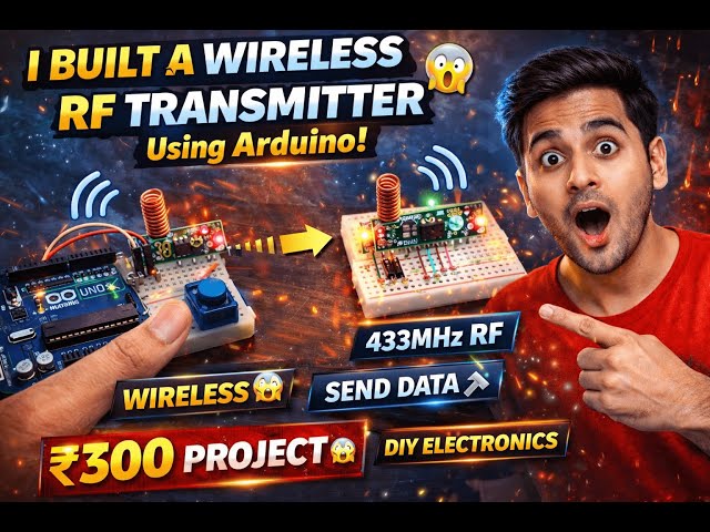 Technology Video“I Built a WIRELESS RF Transmitter Using Arduino 😱”