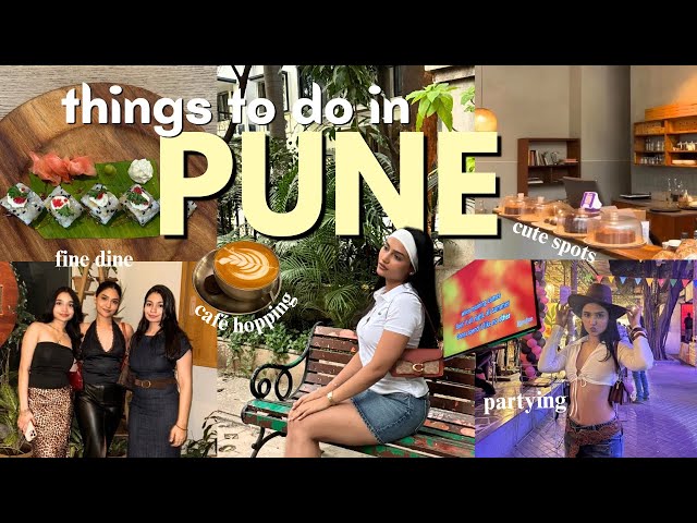 Things To Do in PUNE | Cafe hopping ☕️ , F.C Road🛍️ , Sushi 🍣, Clubbing 🪩| Kushmandvi Sharma 