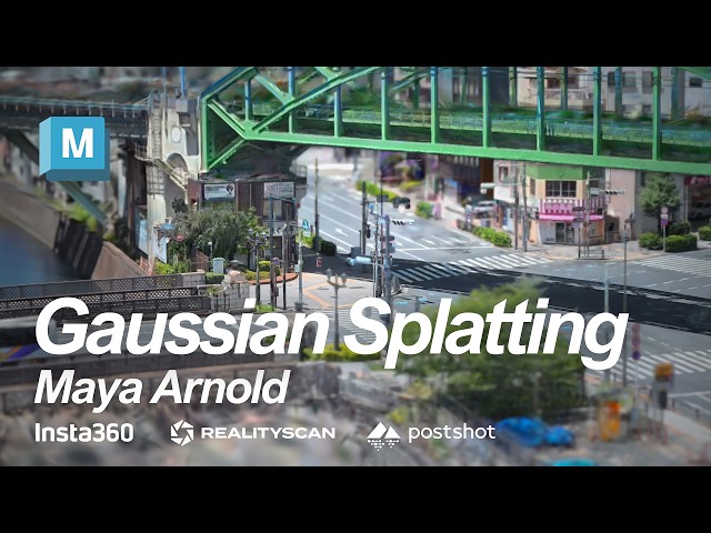 Gaussian Splatting | Maya Arnold Render