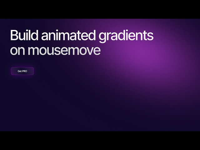 Animated Gradient Background | JavaScript Gradient Animation MouseMove | HTML, CSS & JavaScript