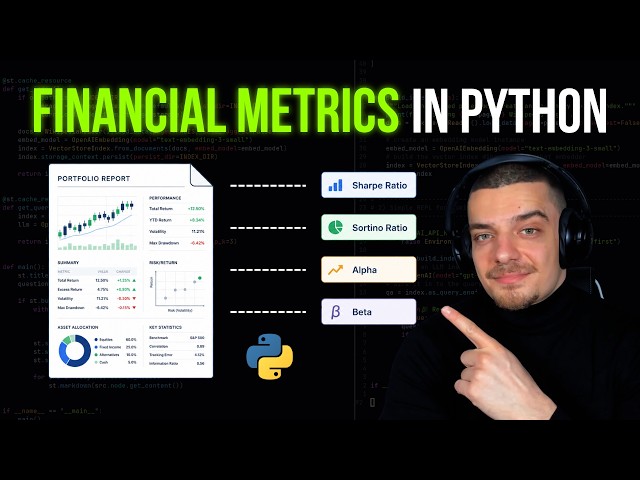 Financial Risk & Performance Metrics in Python