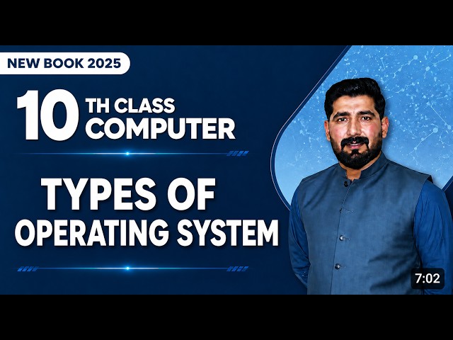 Types of Operating Systems | 10th Computer Science - Chapter 1