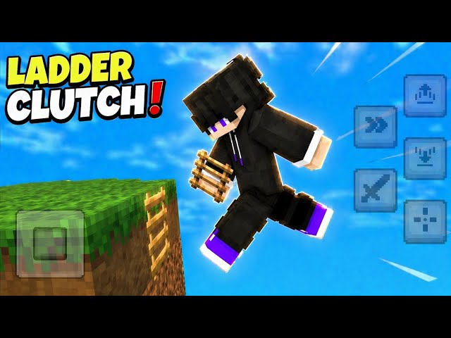 How to do Ladder clutch in Minecraft Pocket Edition | Noob to Pro 
