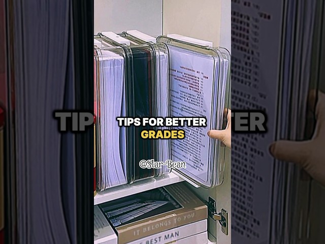4 Easy Study Tips for Better Grades #starbean #grades #highschool #studymotivation #studytips
