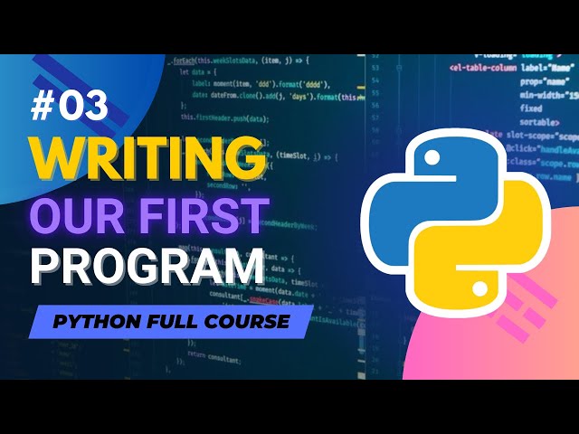 Writing Our First Program in Python | Python Full Course in Hindi/Urdu - Tutorial #3
