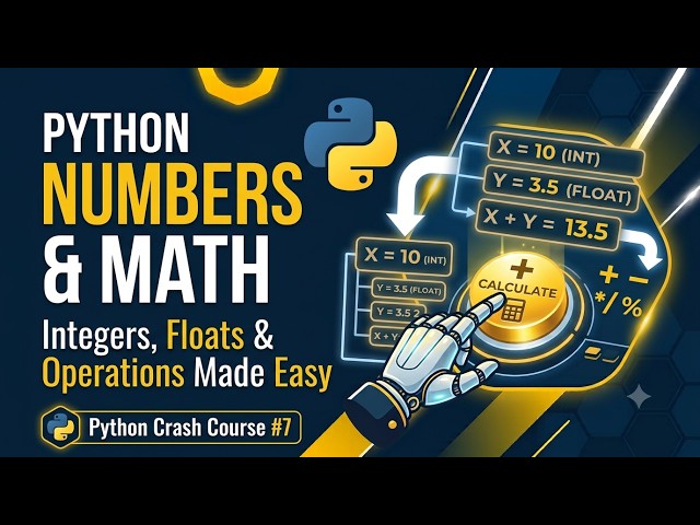 Python Numbers Explained in 8 Minutes! | Integers, Floats & Math