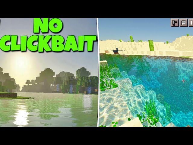 Minecraft PE: GLSL ULTRA Shader (Real Block Reflections on Water)