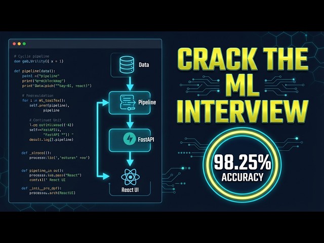 1. From Scikit-Learn to FastAPI & React: Complete ML Interview Walkthrough