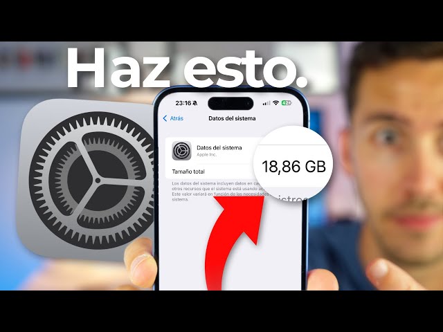 SYSTEM DATA is taking up a lot of space on my iPhone 📱 Try this as a SOLUTION