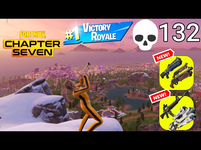 132 Elimination Solo Vs Squads Gameplay Wins (NEW Fortnite Chapter 7)