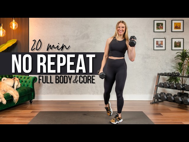 20 min. NO REPEAT Strength and Conditioning FUNCTIONAL Full Body & Core Training