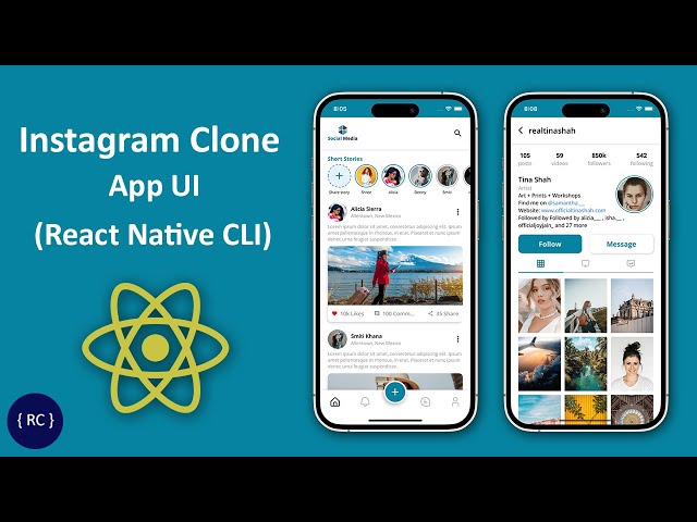 Instagram Clone in React Native CLI | Social Media App UI in React Native CLI | SocialMedia
