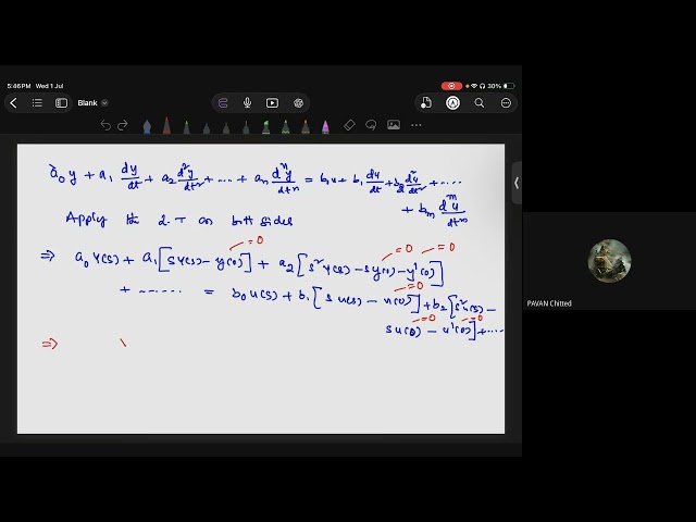 BS Control Engineering-Live on 01-07-2026, week-3 Transfer Functions