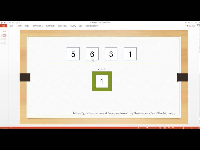 bubble sort - python [imagineer]