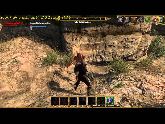 Shroud of the Avatar PRE-ALPHA R14 - The Wyrmsands Tour Guide (Linux)