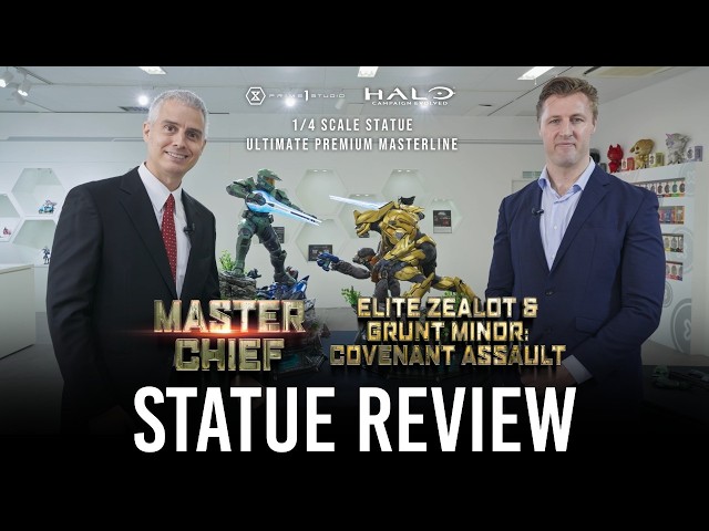 Master Chief & Elite Zealot & Grunt Minor: Covenant Assault | STATUE REVIEW | Prime 1 studio