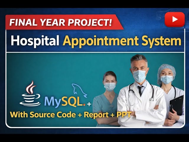 Doctore / Hospital Appoinment System | JAVA + MySQL + Bootstrap | Final Year Project
